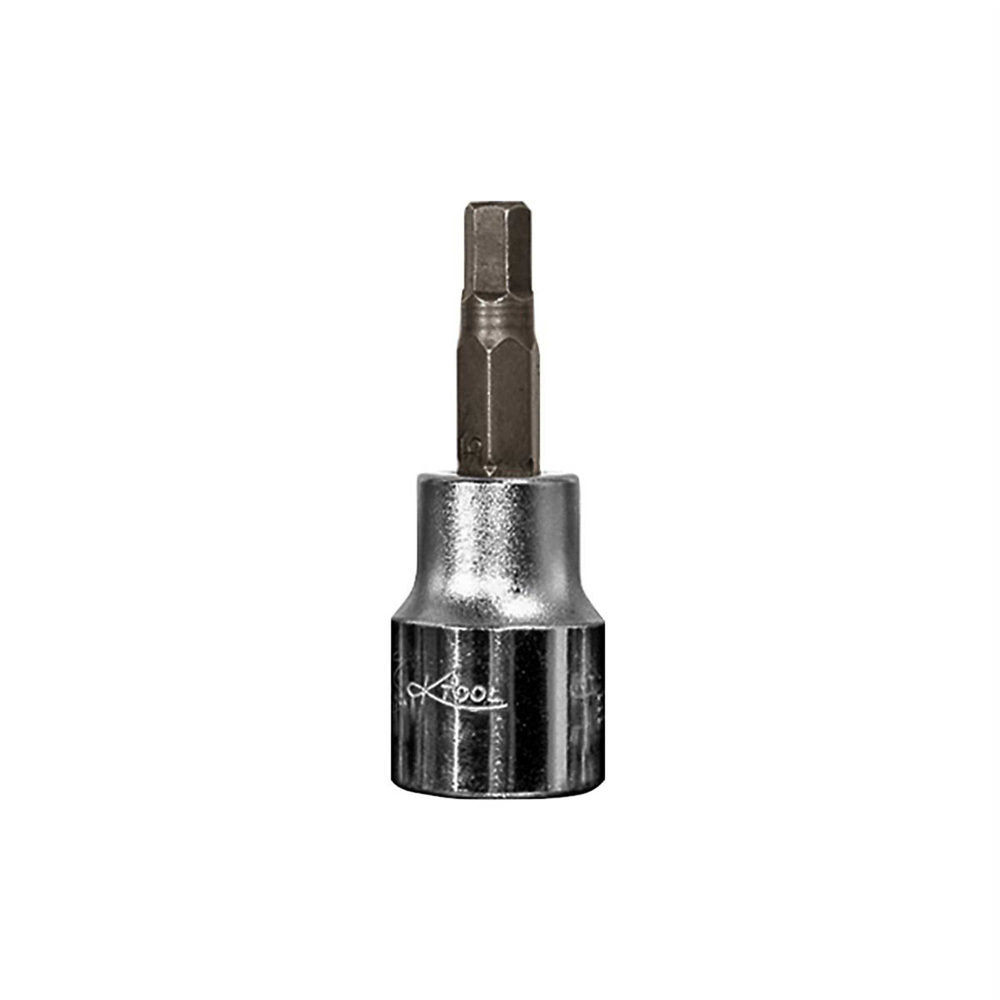 K Tool International Hex Bit Socket — 3mm, 3/8in. Drive, Chrome Vanadium Steel, Model# KTI27903